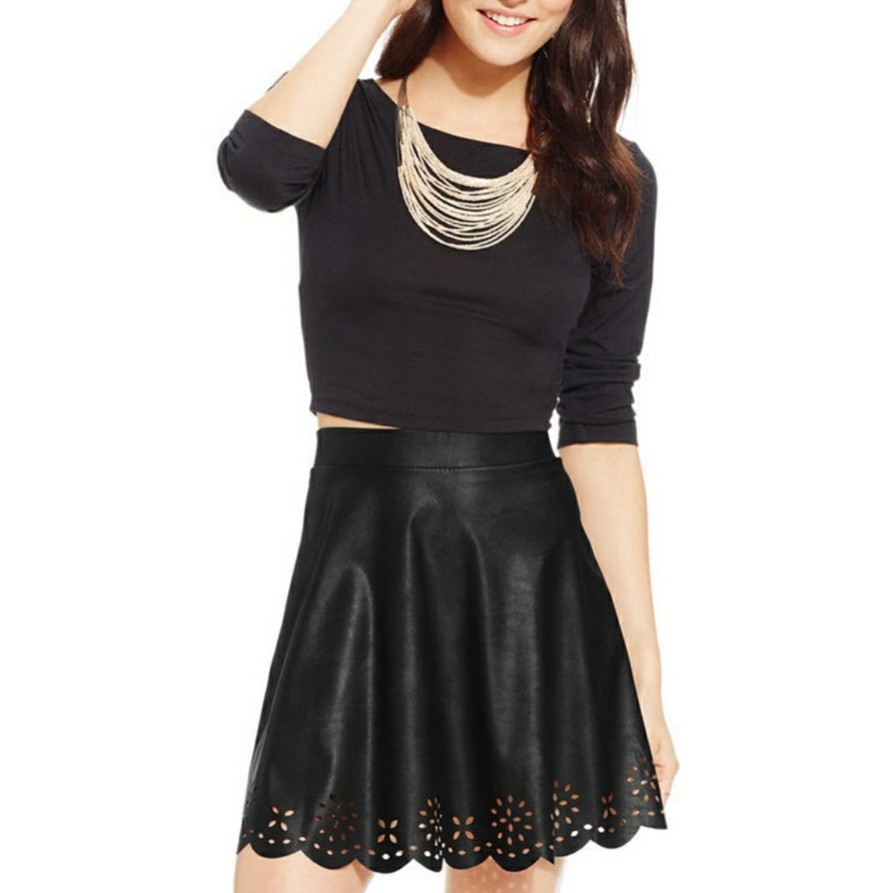 ⚠️3 for 30!! Host Pick! 💜 Maroon leather skirt